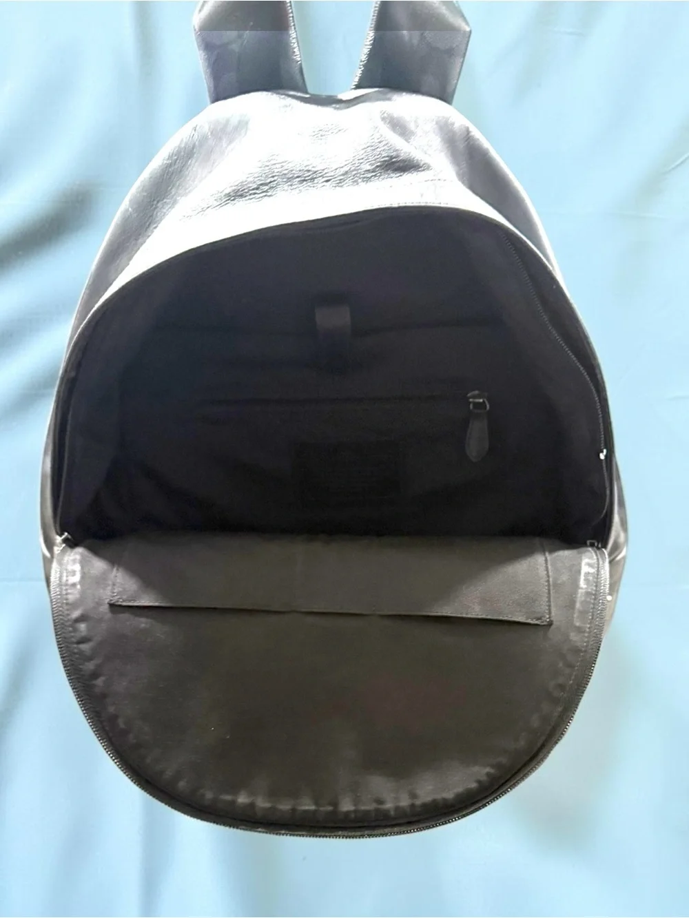 Alluring Coach Men's West, Black Signature Monogram Backpack